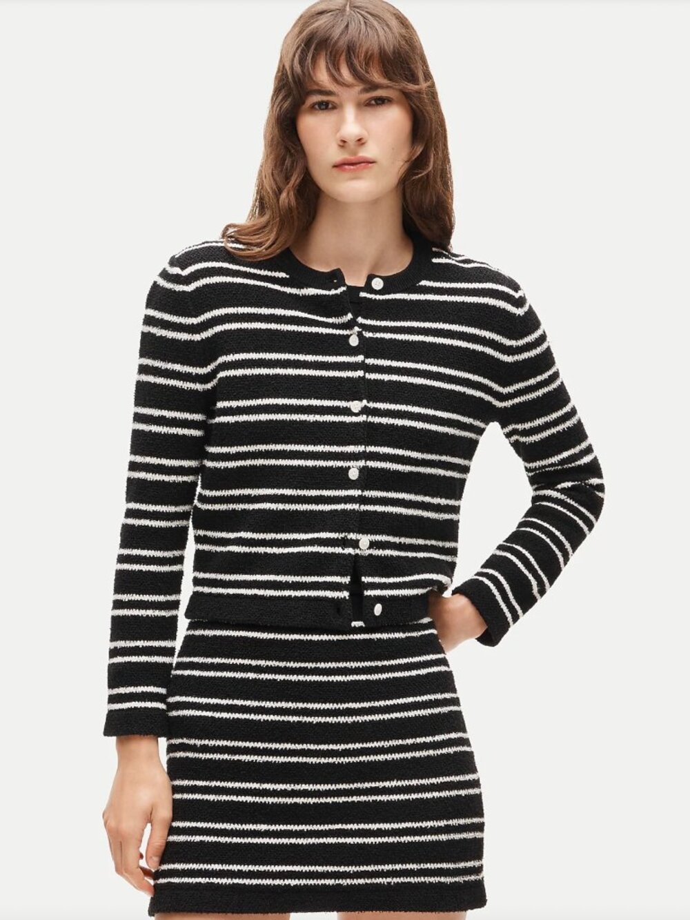 NWT Lady jacket in striped bouclé Sz Small